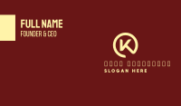 Chef Emblem Letter K Business Card Image Preview