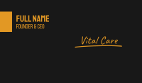 Luxurious Signature Wordmark Business Card Image Preview
