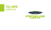 Blue & Green UFO Business Card Design