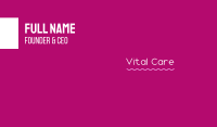 Minimalist Feminine  Wordmark Business Card Image Preview