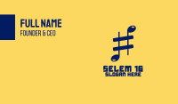 Musical Sharp Business Card Image Preview