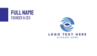 Modern Swoosh Badge Business Card Image Preview