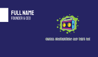 Splatter Boom Box Business Card Image Preview