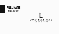 Fashion Lettermark Business Card Design