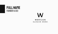 Fashion Lettermark Business Card Image Preview
