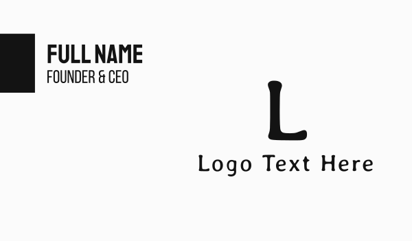 Fashion Lettermark Business Card Design Image Preview