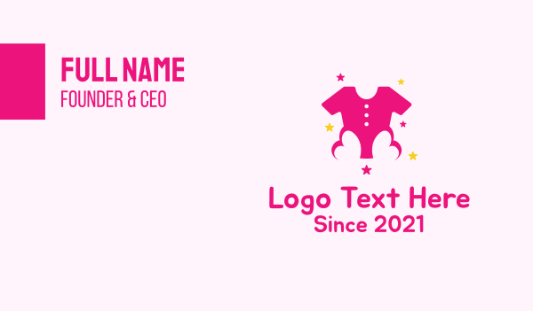 Pink Kids Boutique  Business Card Design Image Preview