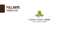 Cute Nerd Plant Business Card Preview