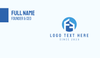 Letter F House Business Card Image Preview