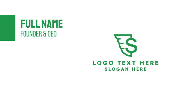 Green Wing S Business Card Design Image Preview