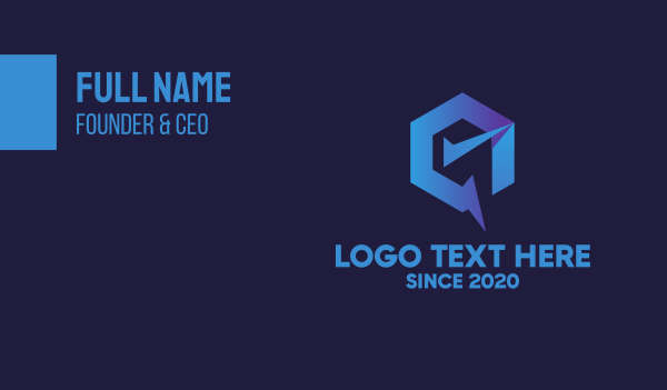 Generic Blue Check Business Card Design Image Preview