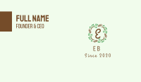 Branch Plant Wreath Business Card Image Preview