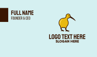 Kiwi Bird Saw  Business Card Design