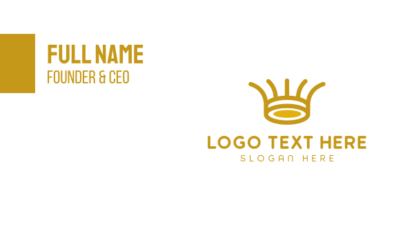 Tribal Crown Business Card Design Image Preview