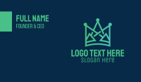 Geometric Tech Crown Business Card Design Image Preview