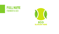 Eco Friendly Tennis Ball Business Card Image Preview