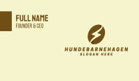 Brown Coffee Bean Thunder Business Card Image Preview