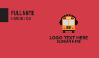 Music School Bus  Business Card Image Preview