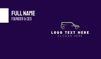 Simple Green Van Business Card Preview