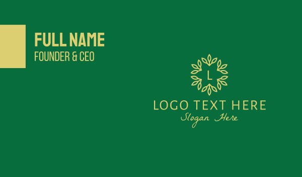 Forest Branch Lettermark Business Card Design Image Preview