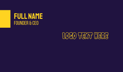 Urban Slime Wordmark Business Card Image Preview