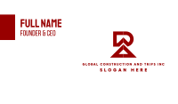 Industrial R & A Monogram  Business Card Image Preview