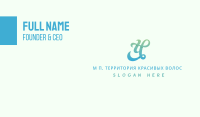 Gradient Cursive Letter Y Business Card Image Preview