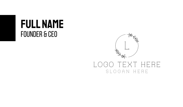 Elegant Circle Business Card Design Image Preview