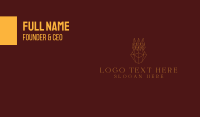 Abstract Geometric Crown Business Card Image Preview