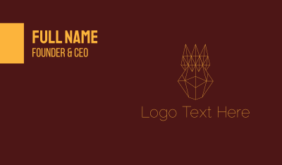 Abstract Geometric Crown Business Card