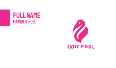Pink Pelican Business Card Image Preview