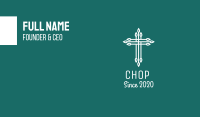 Elegant Christian Cross  Business Card Design
