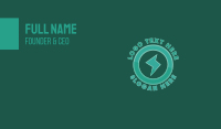 Power Electric Green Business Card Design