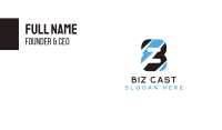 Black & Blue Number 8  Business Card Image Preview
