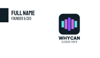 Audio Bars Business Card Image Preview