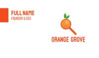 Orange Search Business Card Image Preview