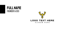 Yellow Collar Y Outline Business Card Image Preview