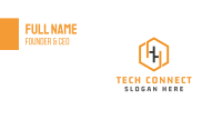 Hexagonal Letter H Business Card Image Preview