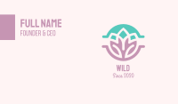 Beauty Yoga Lotus Business Card Image Preview
