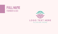 Beauty Yoga Lotus Business Card Preview