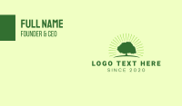 Green Bright Tree Business Card Preview