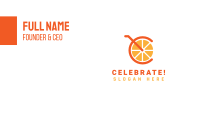 Orange Juice Letter C Business Card Image Preview
