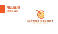 Orange Juice Letter C Business Card Image Preview