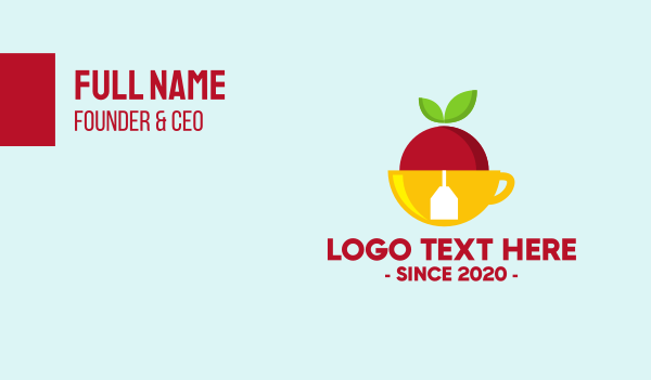 Apple Tea Business Card Design Image Preview