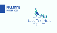 Elegant Peacock Business Card Design