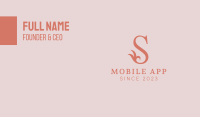 Floral Letter S Business Card Image Preview