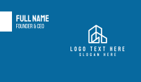 White Building Outline  Business Card Image Preview
