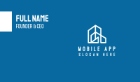 White Building Outline  Business Card Image Preview