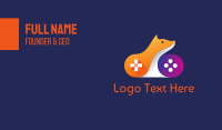 Orange Fox Controller Business Card Image Preview
