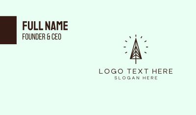 Minimalist Pine  Business Card Image Preview